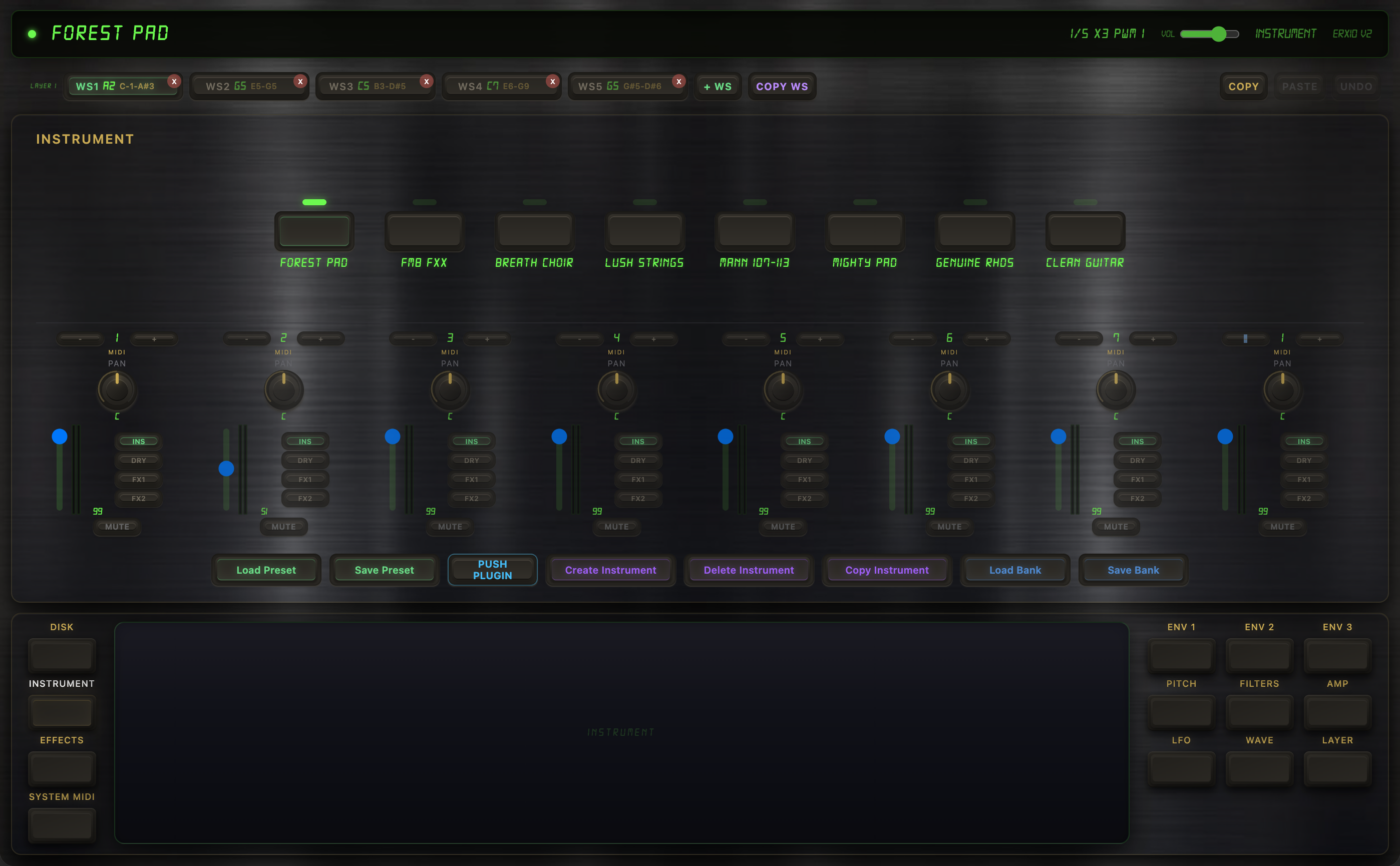 ERX10 Instrument Editor